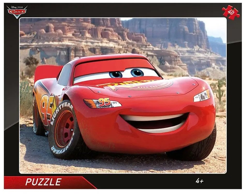 Puzzle ramkowe 40 Auta Cars - Zygzak