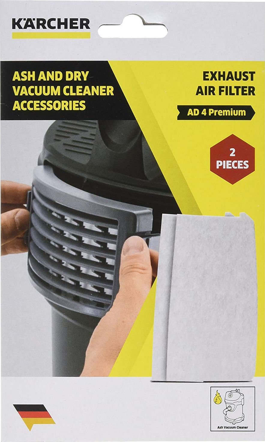 Karcher Kärcher Exhaust air filter for ash and dry vacuum AD 2, AD 4 premium - 2.863-262.0