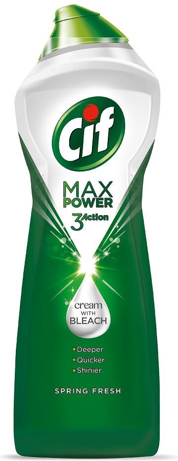 Cif CIF_Max Power 3 Action mleczko z wybielaczem do czyszczenia powierzchni Spring Fresh 1001g