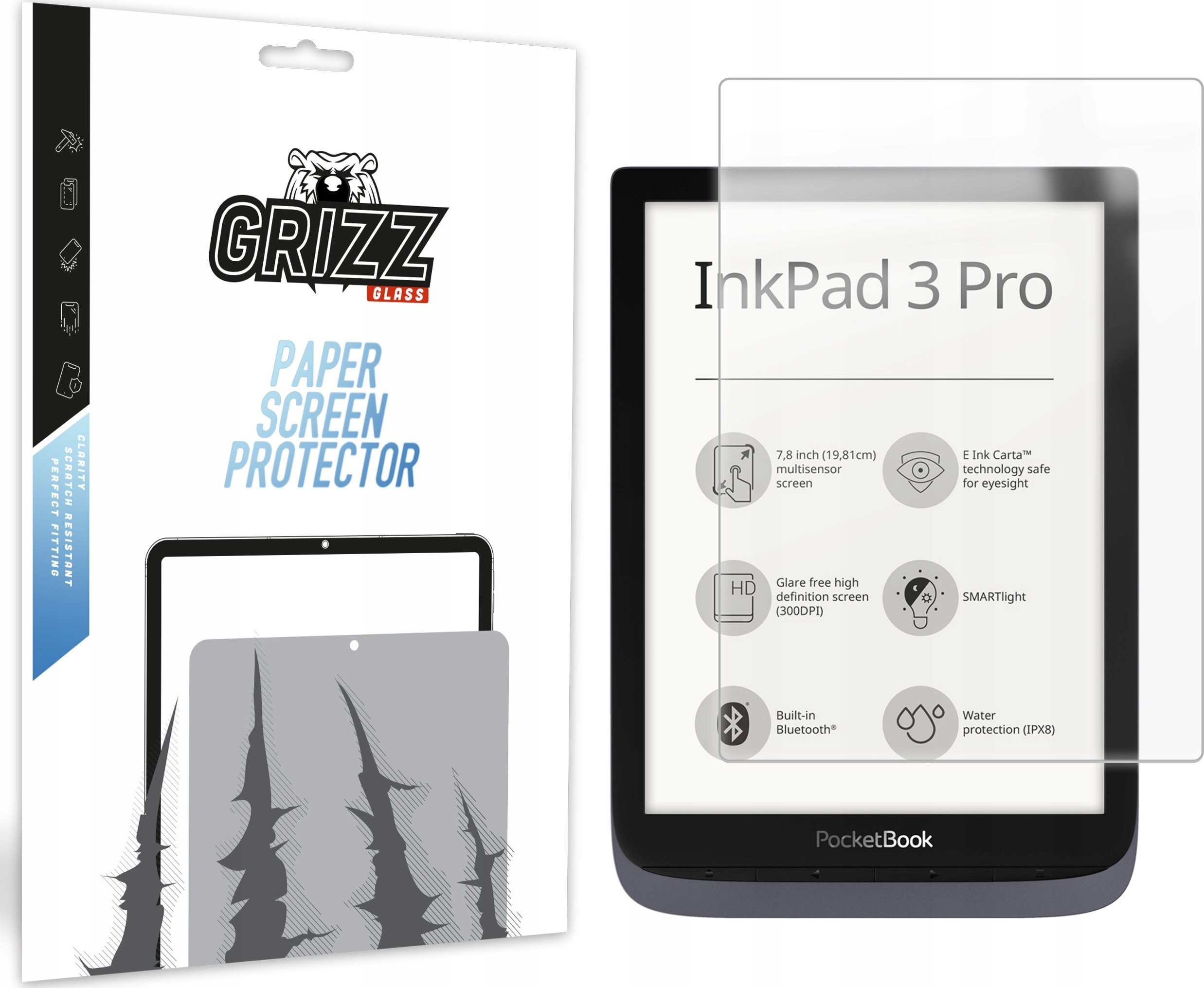 Folia matowa GrizzGlass PaperScreen do Pocketbook InkPad 3 Pro