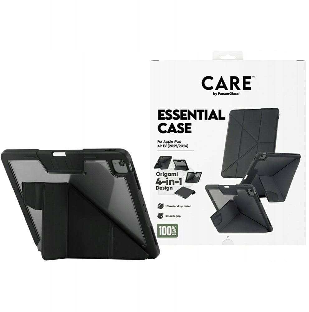 Etui Care by PanzerGlass Y fold do iPad Air 13" (2024/2025) czarny
