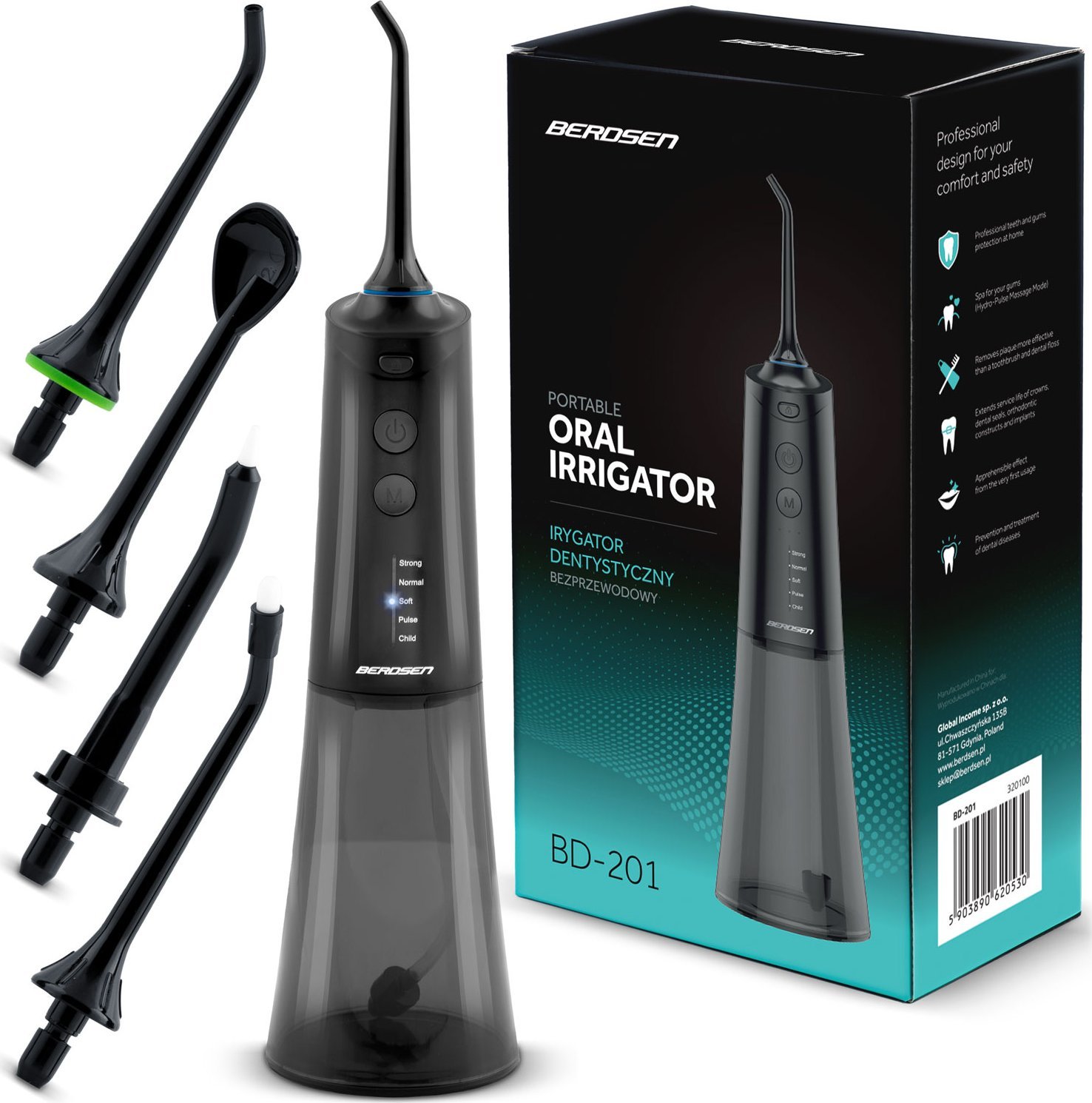 Irygator Berdsen Irygator dentystyczny bezprzewodowy Berdsen BD-201