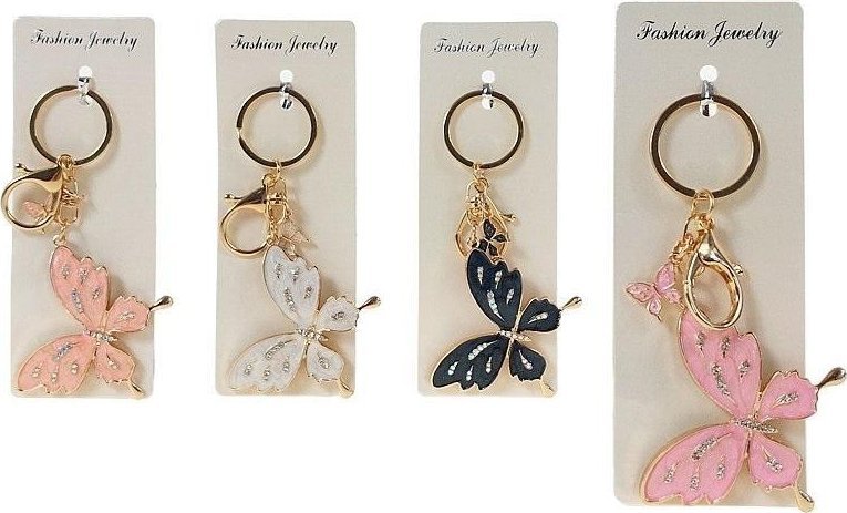 Brelok Motyl metalowy MIX