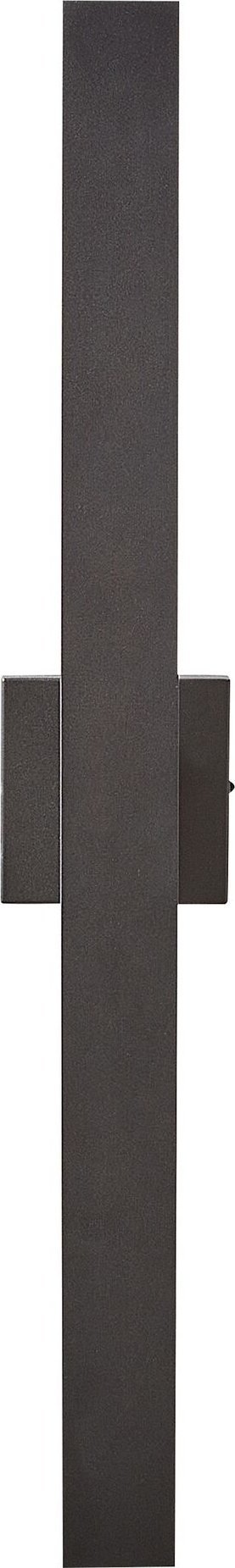 Kinkiet Beliani Lampa ścienna zewnętrzna LED czarna MELGAM