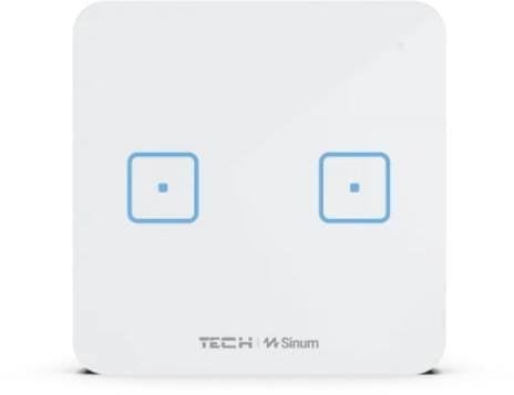 Przewodowy włącznik dwupolowy czarny WS-02M Tech Sterowniki