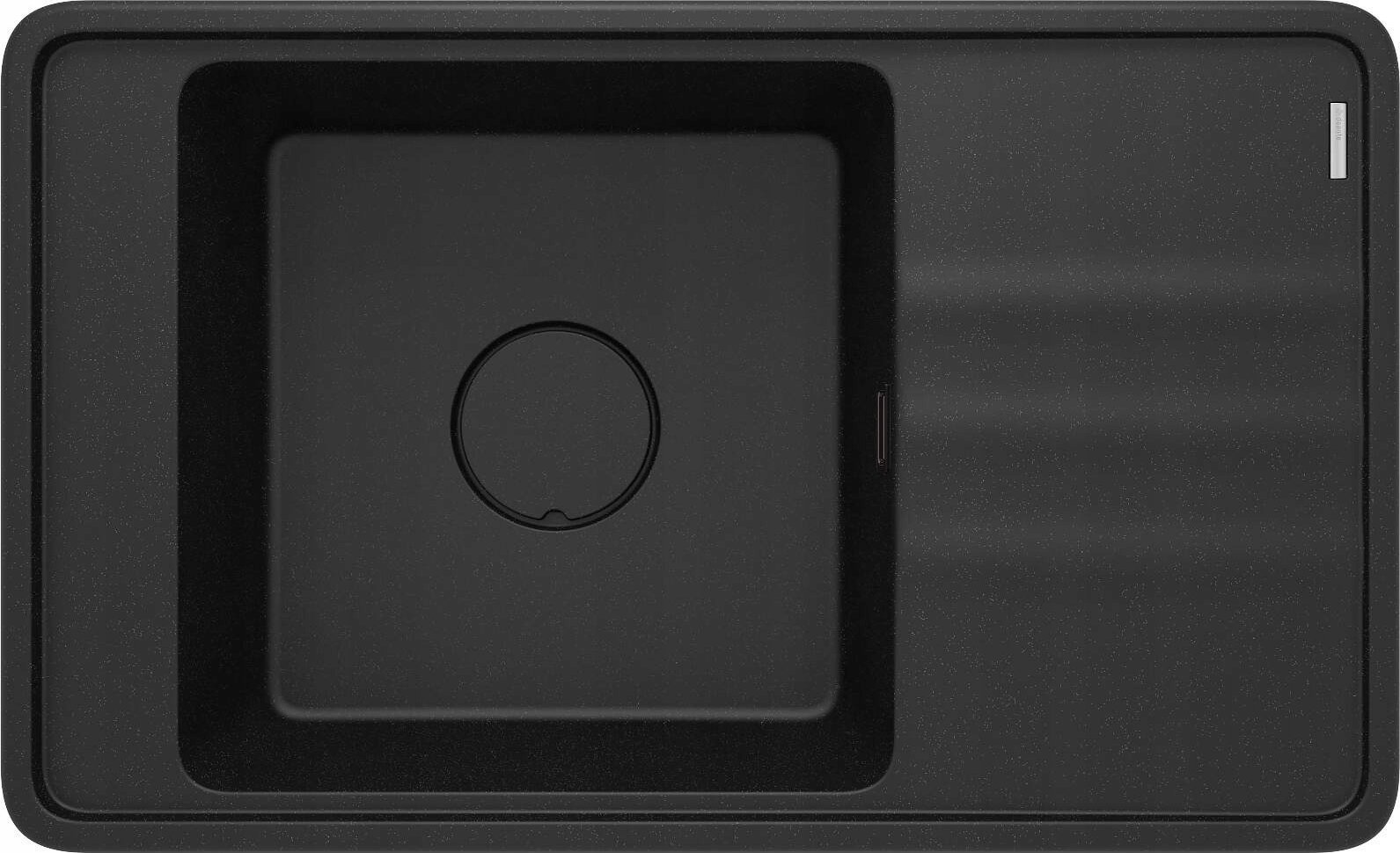 Zlewozmywak granitowy 1-komorowy z ociekaczem