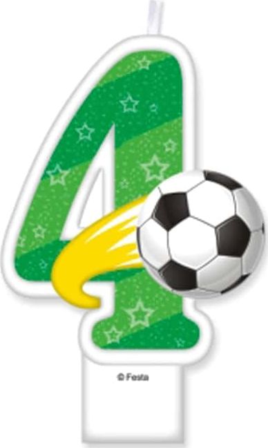 MK Świeczka cyferka Piłka Nożna - 4 - cztery uniwersalny