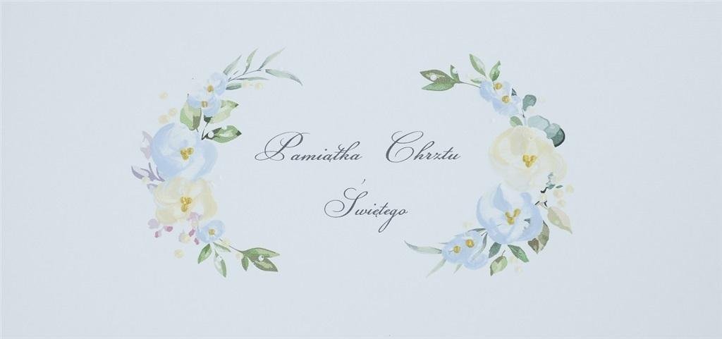 MAK Studio Karnet Chrzest DL C17 - Napis chłopiec