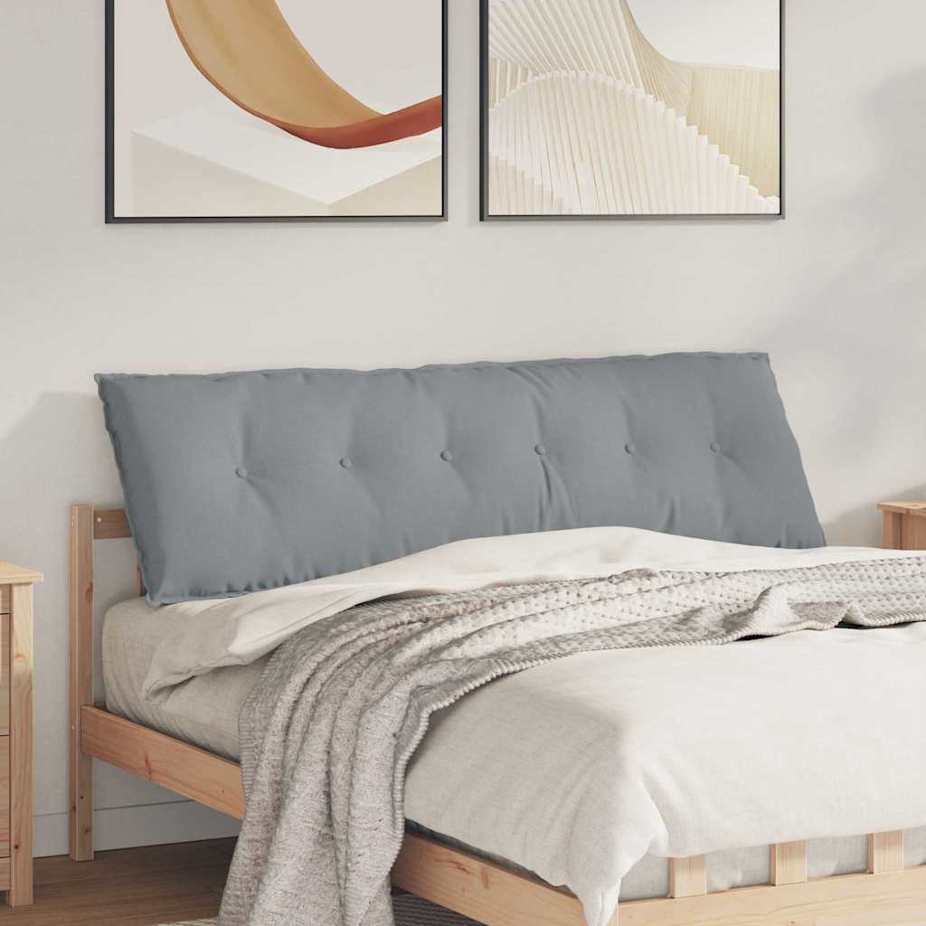 vidaXL Poduszka na plecy Jasnoszary 160 x 19 x 50 cm tkanina
