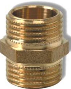 Viega Nypel mosiężny 3/8" - 102050