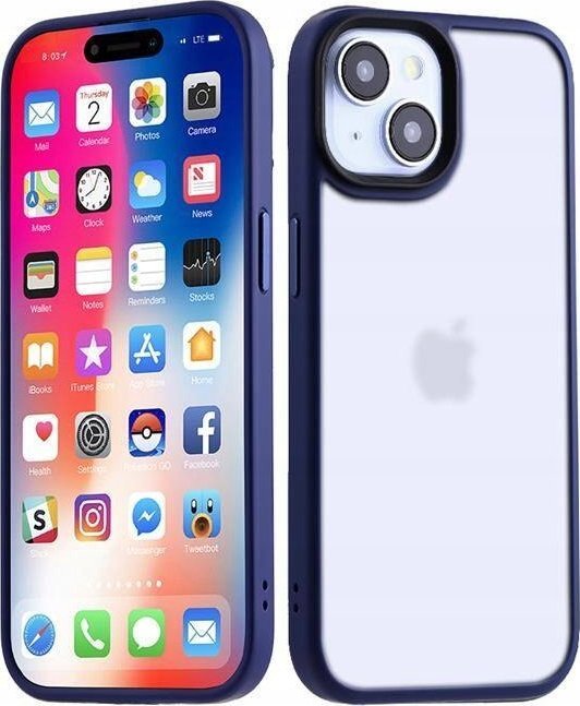 Maxximus MX RIBBED CAM IPHONE 15 PLUS (6.7) DARK BLUE / GRANATOWY