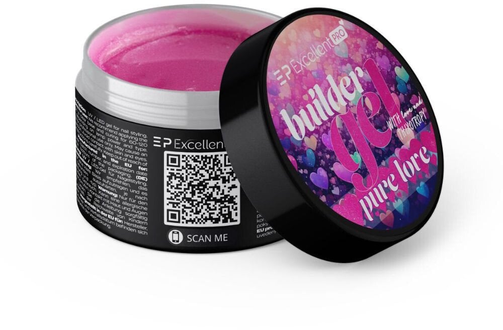 Excellent PRO Builder Gel Thixotropy With Effect żel budujący Pure Love 15g