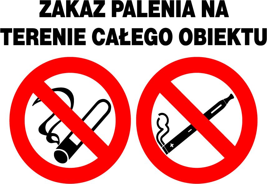 Mój dom Zi-48 Znak Zakaz Palenia Na Terenie Całego Obiektu
