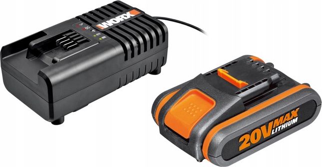 Worx akumulator 20V 2,0Ah + ładowarka 2a (WA3601)