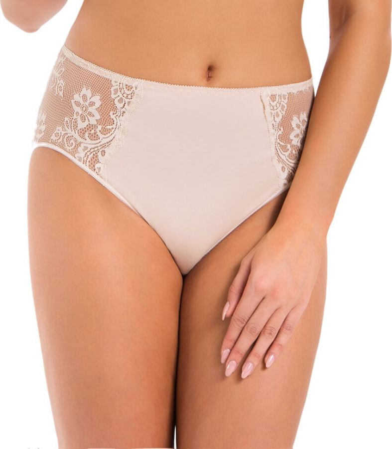 Teyli Majtki bawełniane wysokie Anastasia beżowe Beżowy 2XL