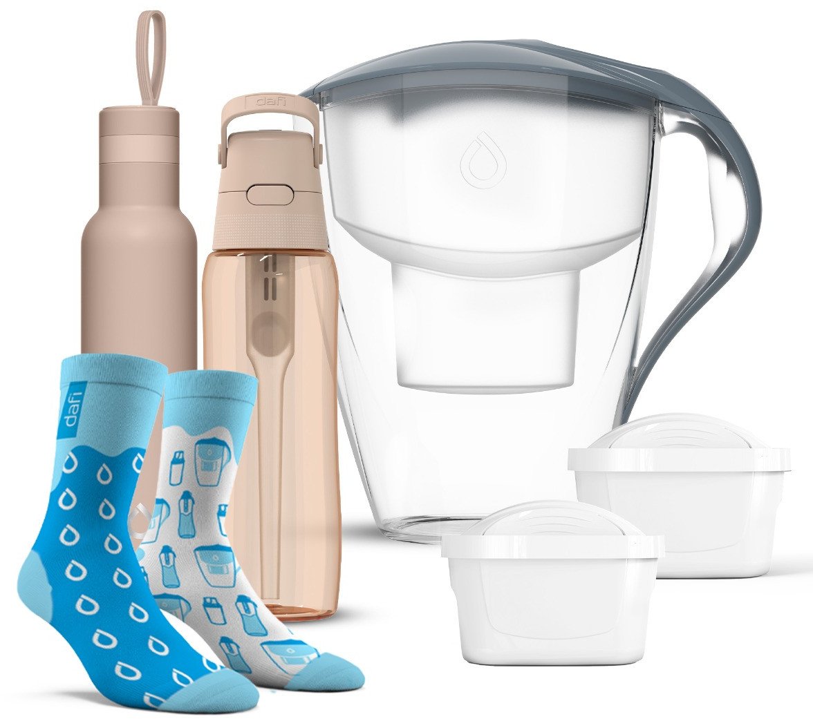 Dzbanek filtrujący Dafi Zestaw S6 Butelka Termiczna + Dzbanek + Butelka