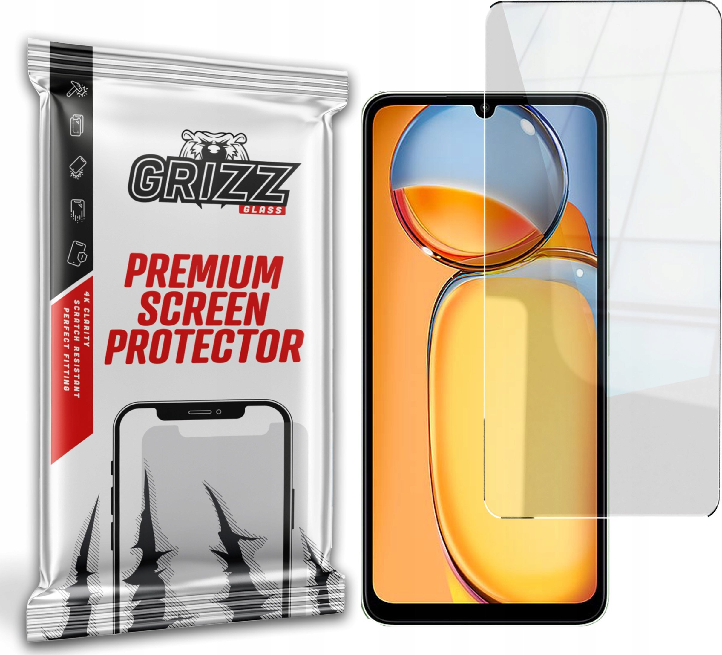 GrizzGlass Szkło hybrydowe GrizzGlass HybridGlass do Xiaomi Redmi 13C
