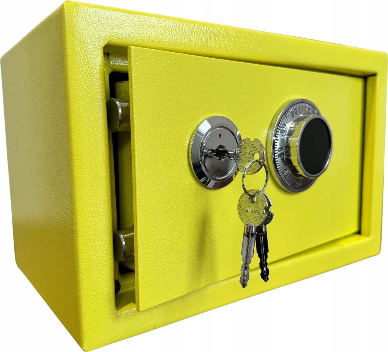 Total shopping Sejf Domowy Szyfrowy Mechaniczny Skrytka Kasetka Żółty Stylowy Design