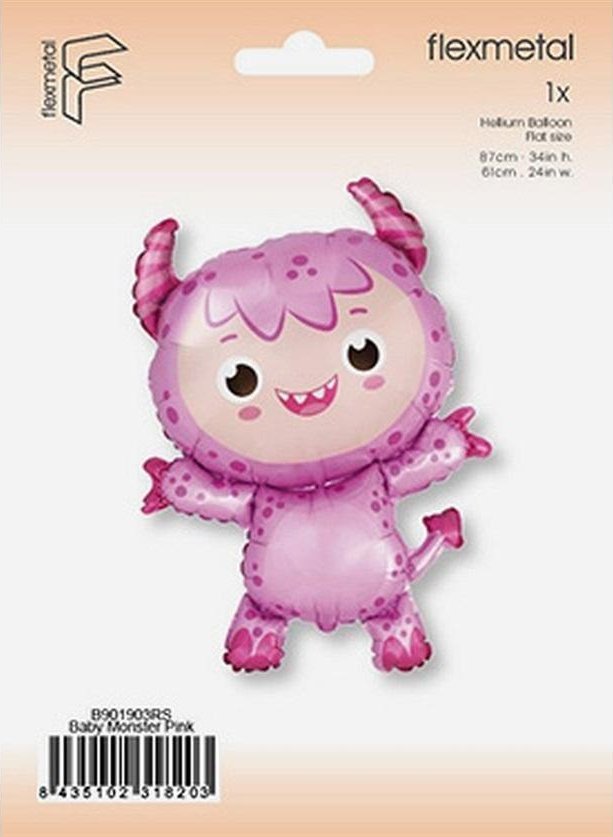 Balon foliowy Mały różowy potwór 86cm