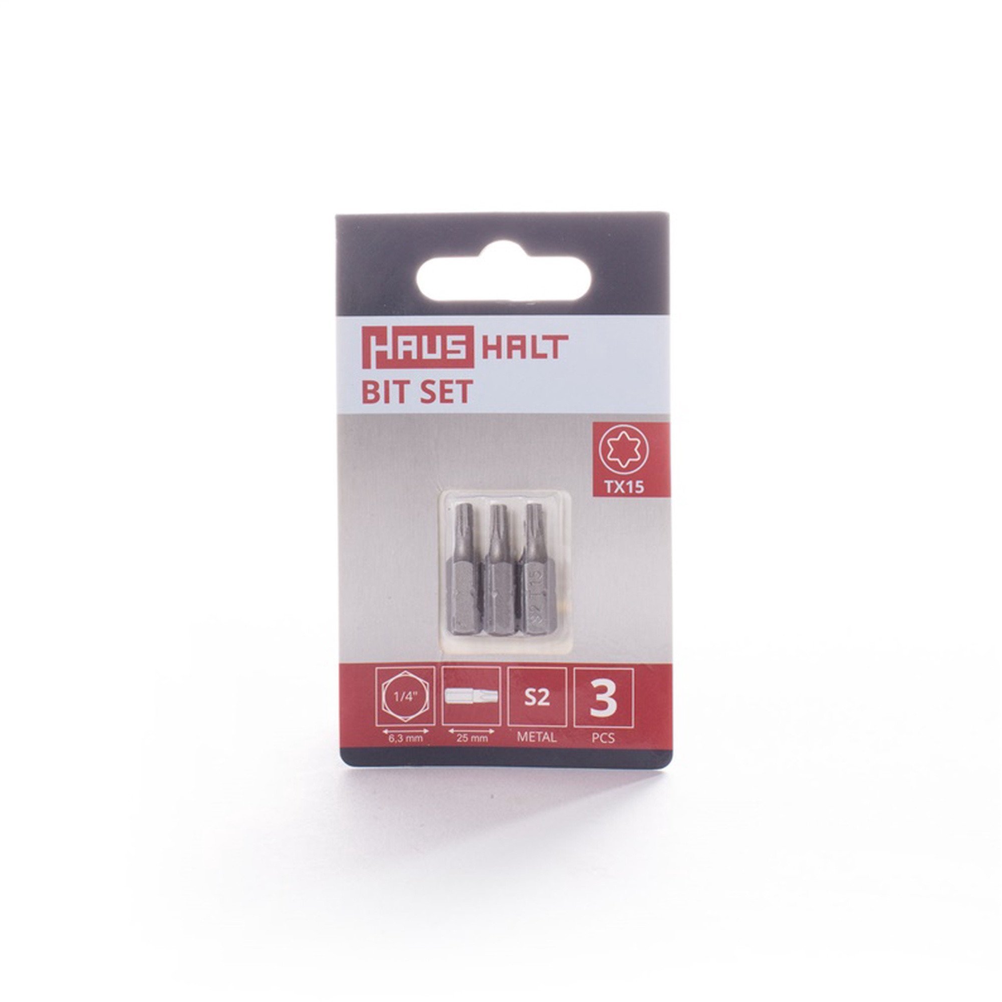 SCREWDRIVER BIT TX15X25MM 3PCS