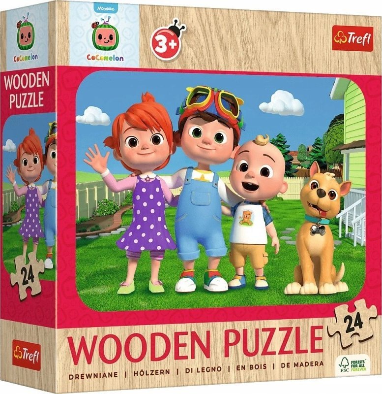 Trefl Puzzle drewniane Wesoły Cocomelon 24 elementy (20267)