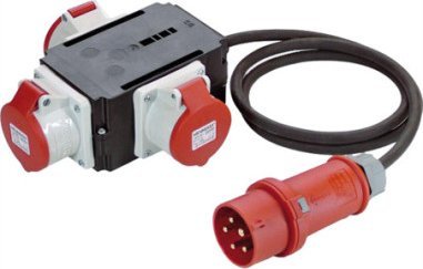 Bachmann BACHMANN Adapter CEE 400 V/16 A, 3x 16A 5p400V IP44 1,5m