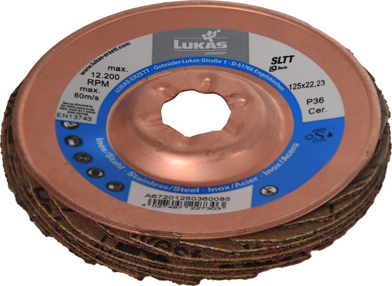 LUKAS ŚCIERNICA LISTKOWA 125mm P 36 SLTT CERAMIC AD IQ-SERIES