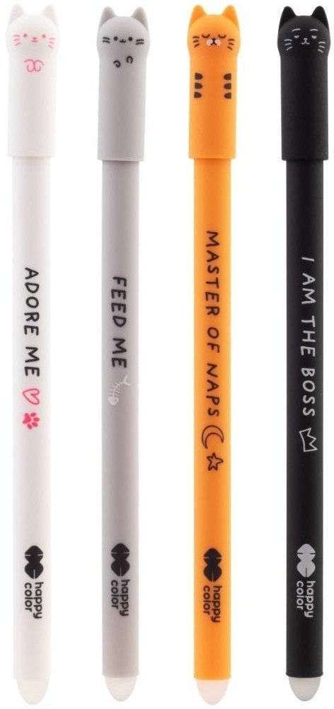 Długopis wymazywalny Kitty 0,5mm nieb (12szt)