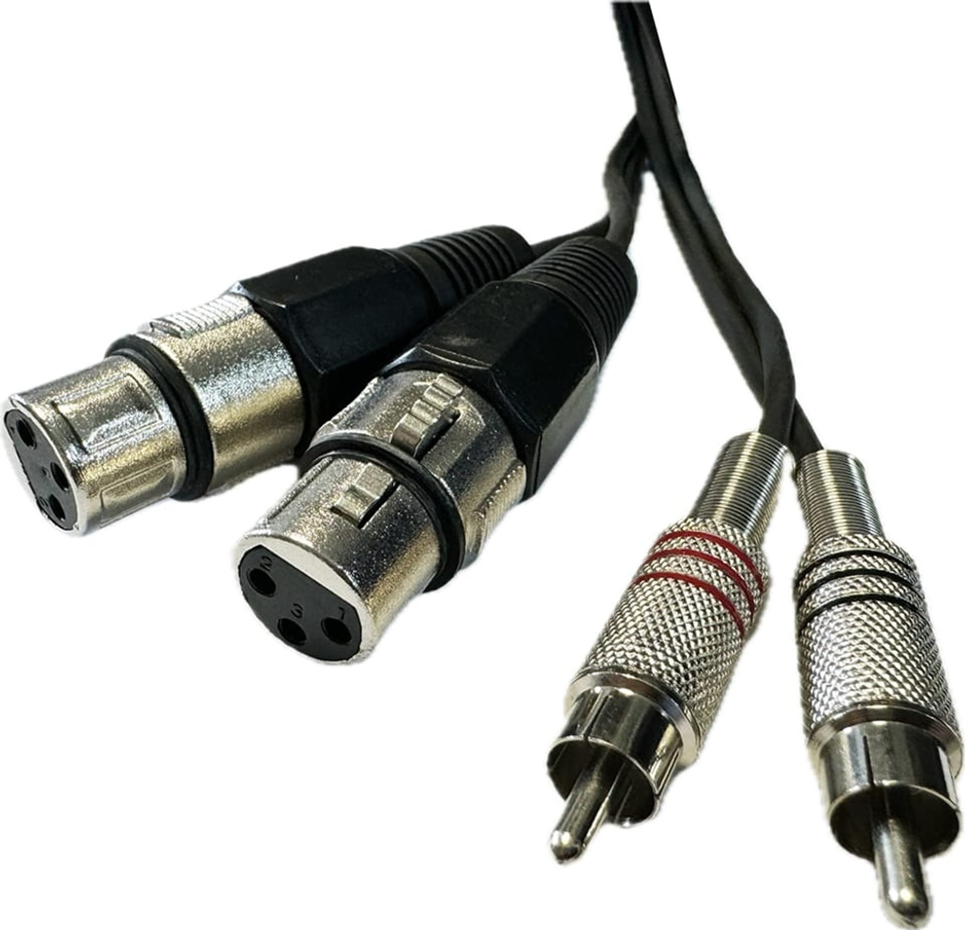 Kabel Ibiza Kabel audio 2-XLR 3P x 2-RCA długość (1.5 m, Z)