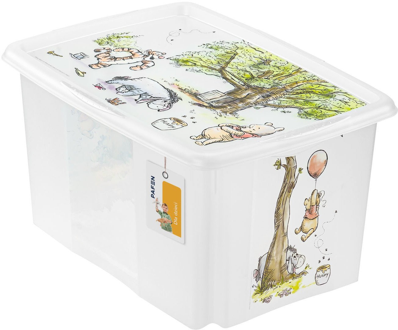 Kaste ar vaku 45L Karolina "Winnie the Pooh" 55 5x40x30cm caurspidiga 4052396078770