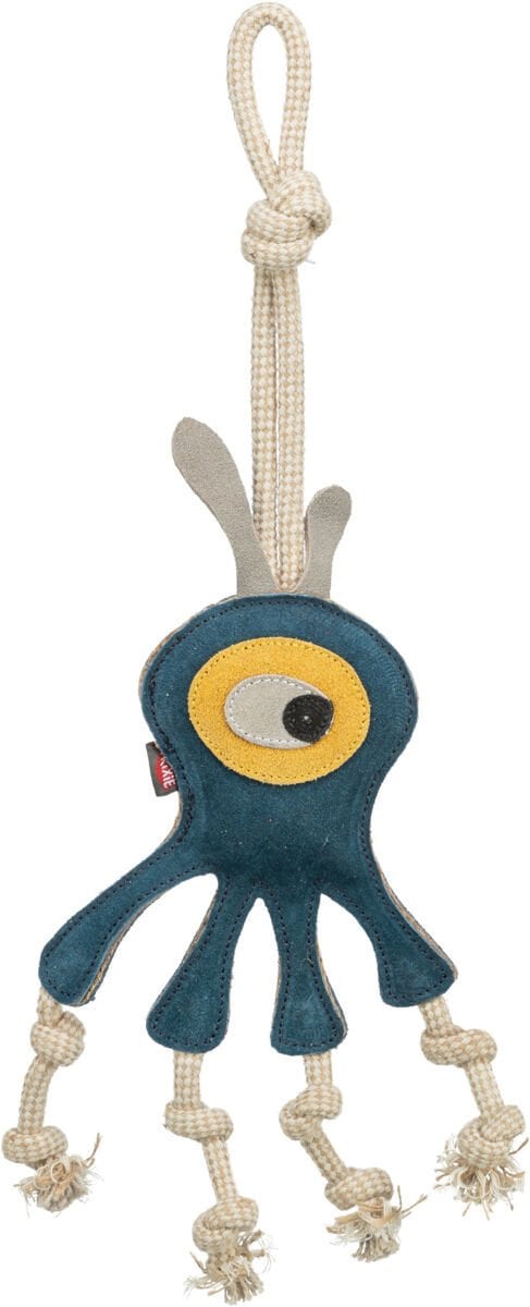 Potworek na linie, zabawka, dla psa, sk�ra/lina, 47 cm