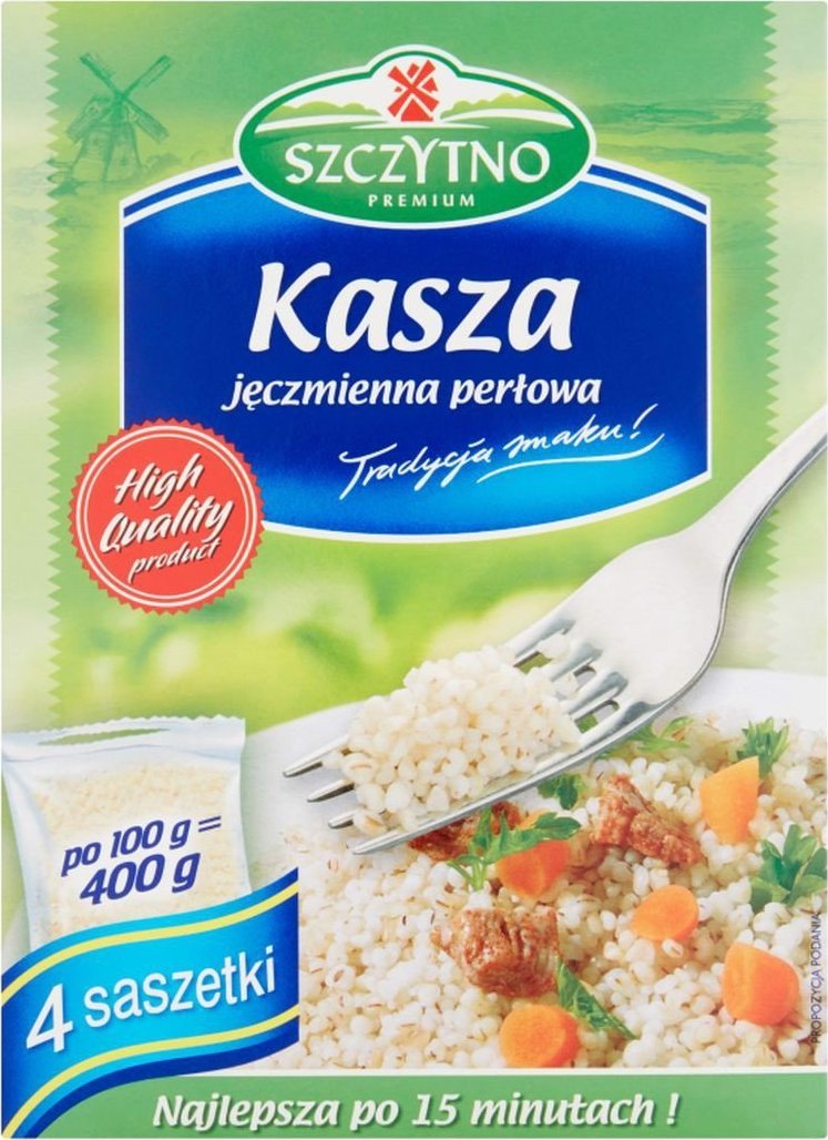 XXXXXXXX_Inny (Noname) Szczytno Premium Kasza jęczmienna perłowa 400 g (4 saszetki)