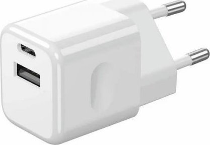 Ładowarka V-TAC Ładowarka USB V-TAC SZYBKA 20W Biała MINI Dual USB Type-A Type-C VT-5320-W