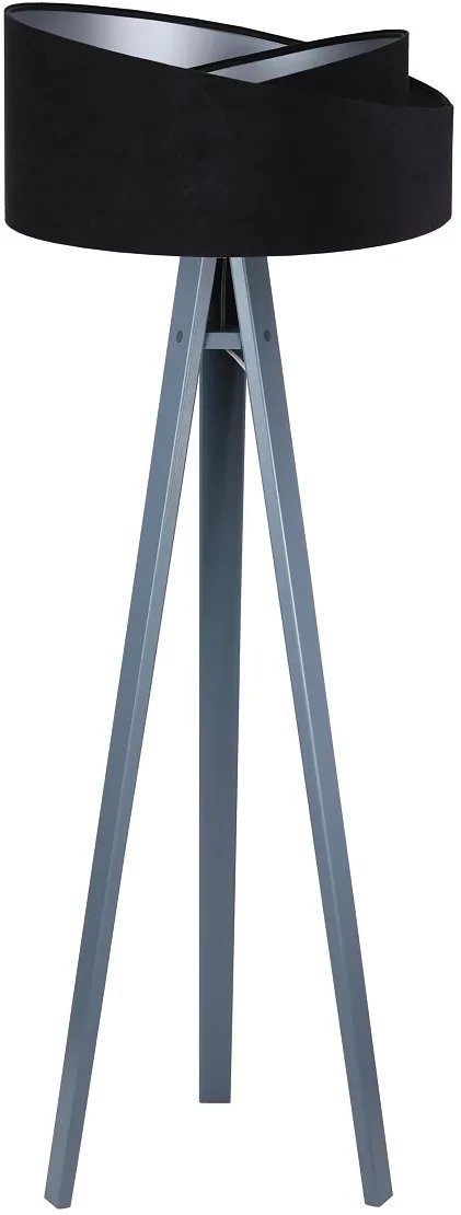 Lampa stojąca GEMSTONE czarna/srebrna/szara BPS KONCEPT