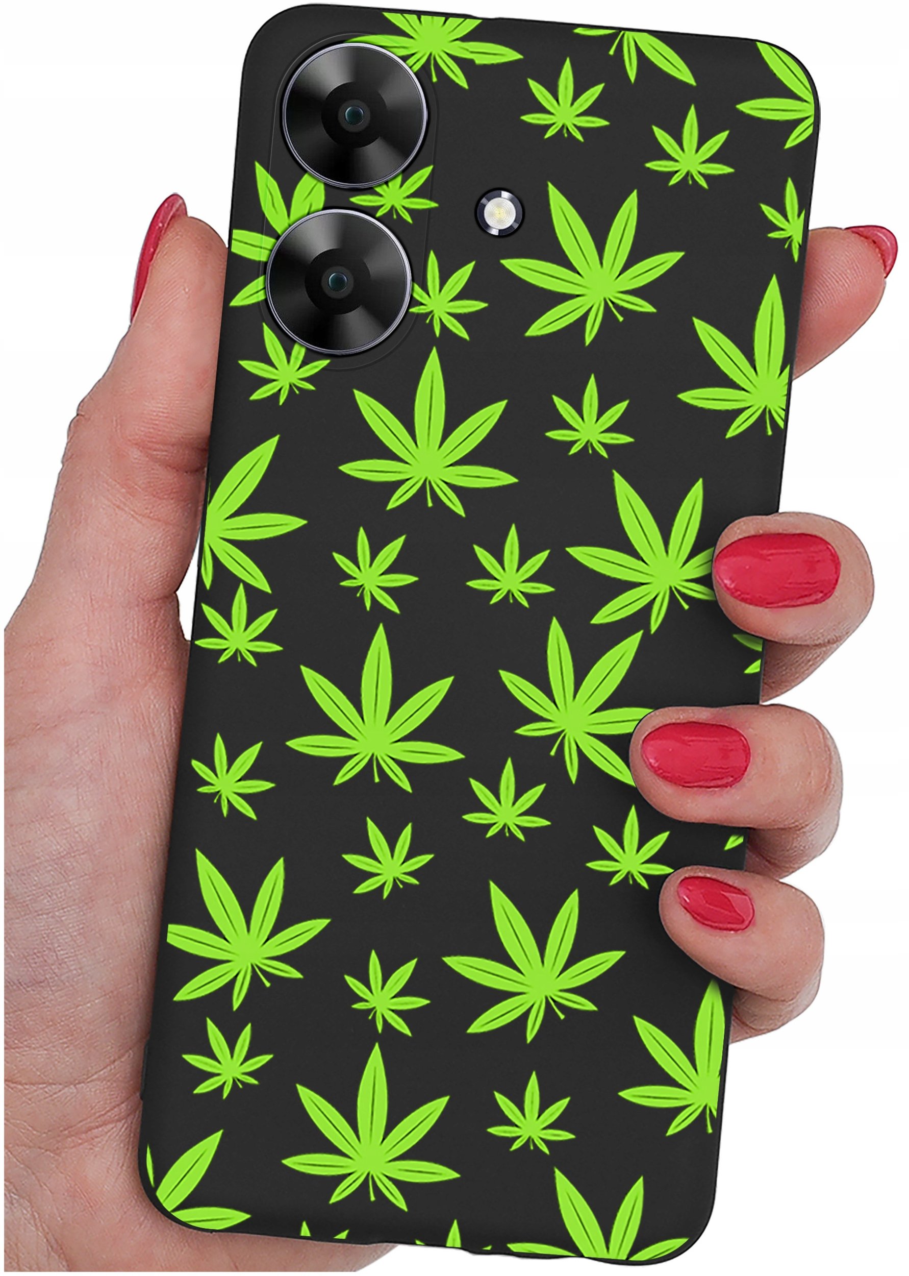 ETUI do Realme Note 60 CASE WZORY | SILIKONOWE MATT CASE + SZKŁO 9H