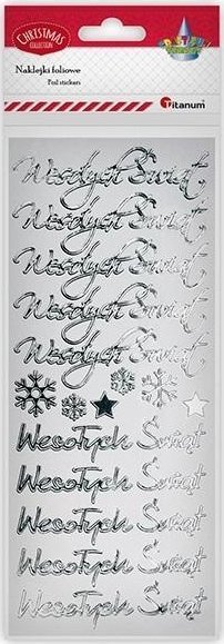 Naklejki foliowe Wesołych Świąt