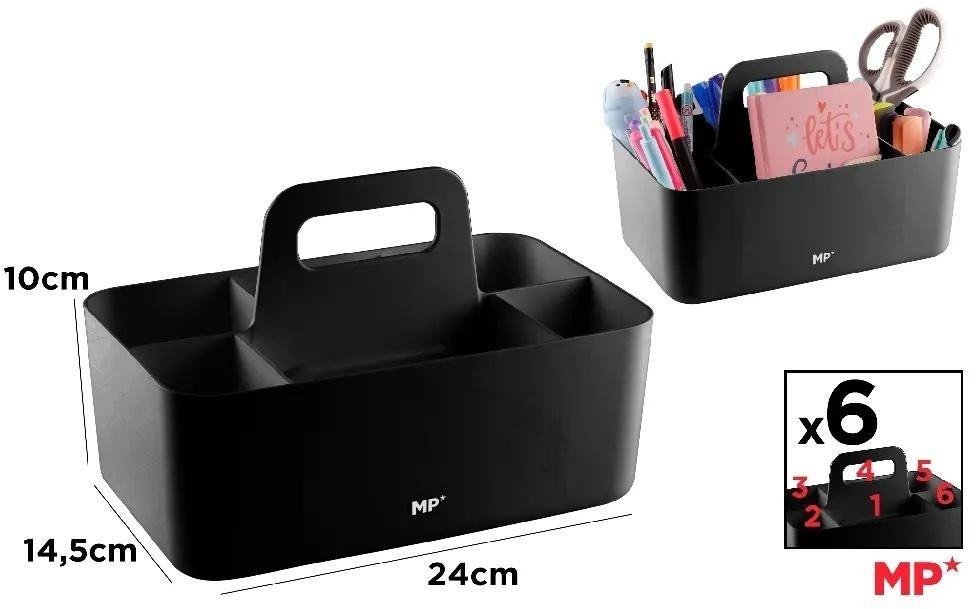 Organizer na biurko z uchwytem czarny