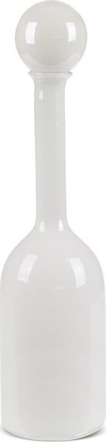 Eurofirany SZKLANY WAZON DEKORACYJNY ISLA (FI) 14X60 CM BIAŁY