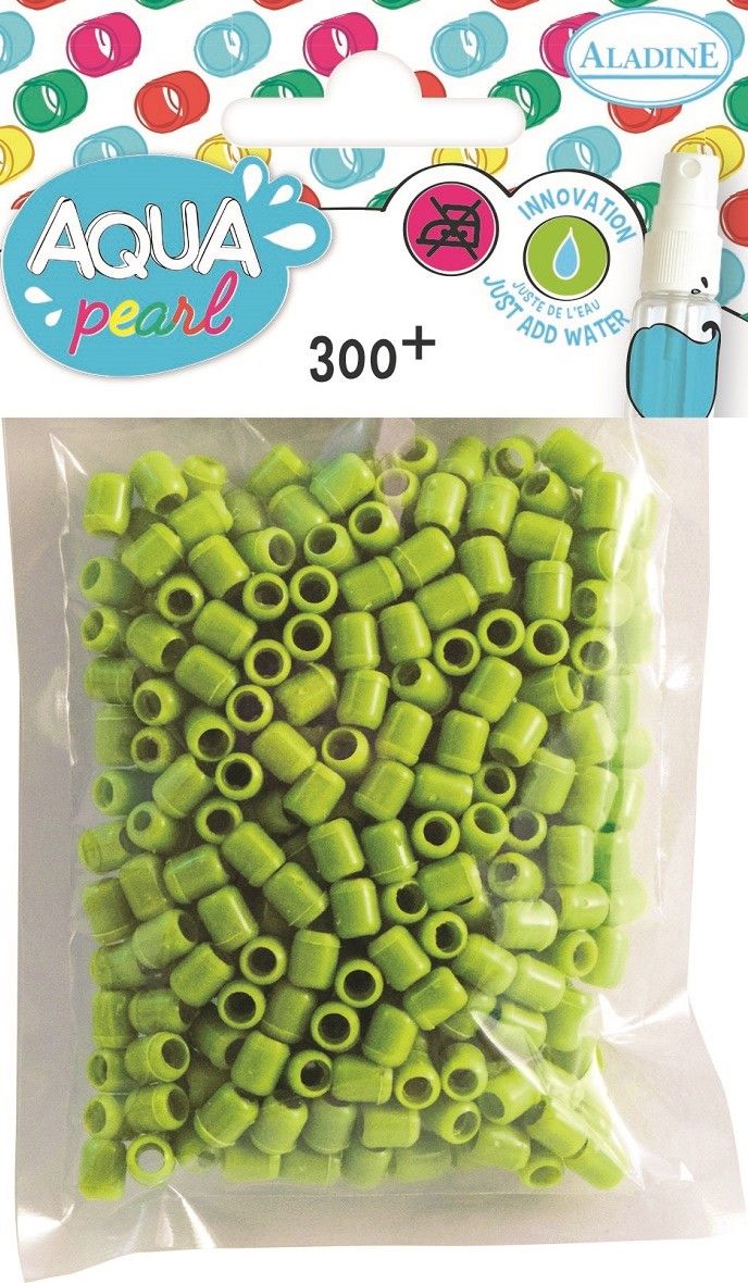 Aladine Koraliki Aqua pearl 300szt. JasnoZielone