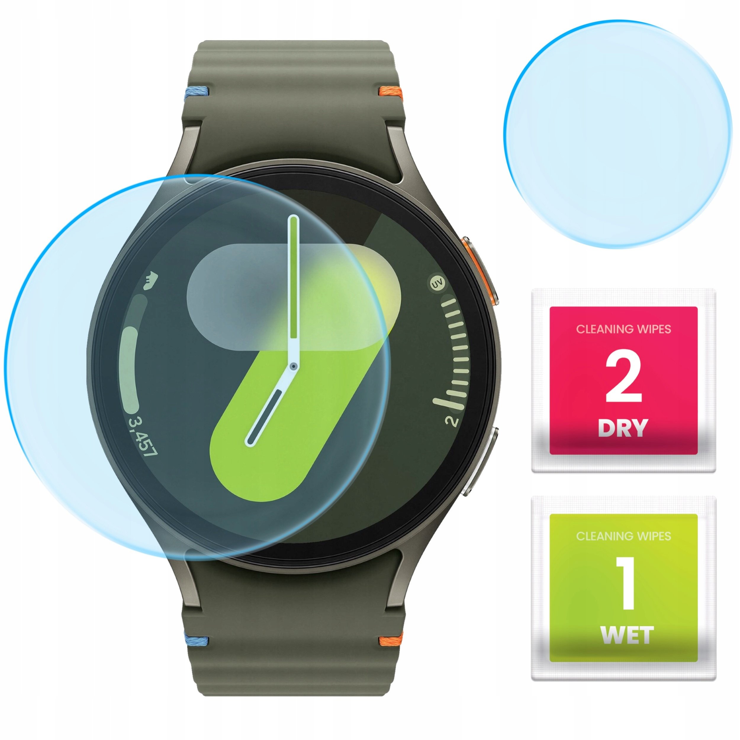 Szkło Hybrydowe do Samsung Galaxy Watch 7 40 mm (Szkiełko, Ochronne, 9H)