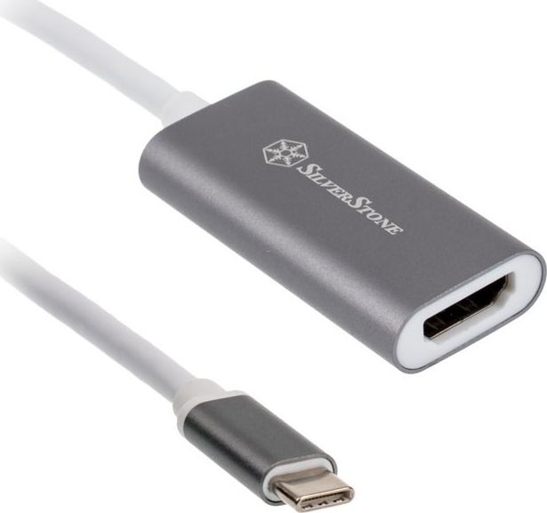 Adapter USB SilverStone USB-C - HDMI Szary (SST-EP07C-E)