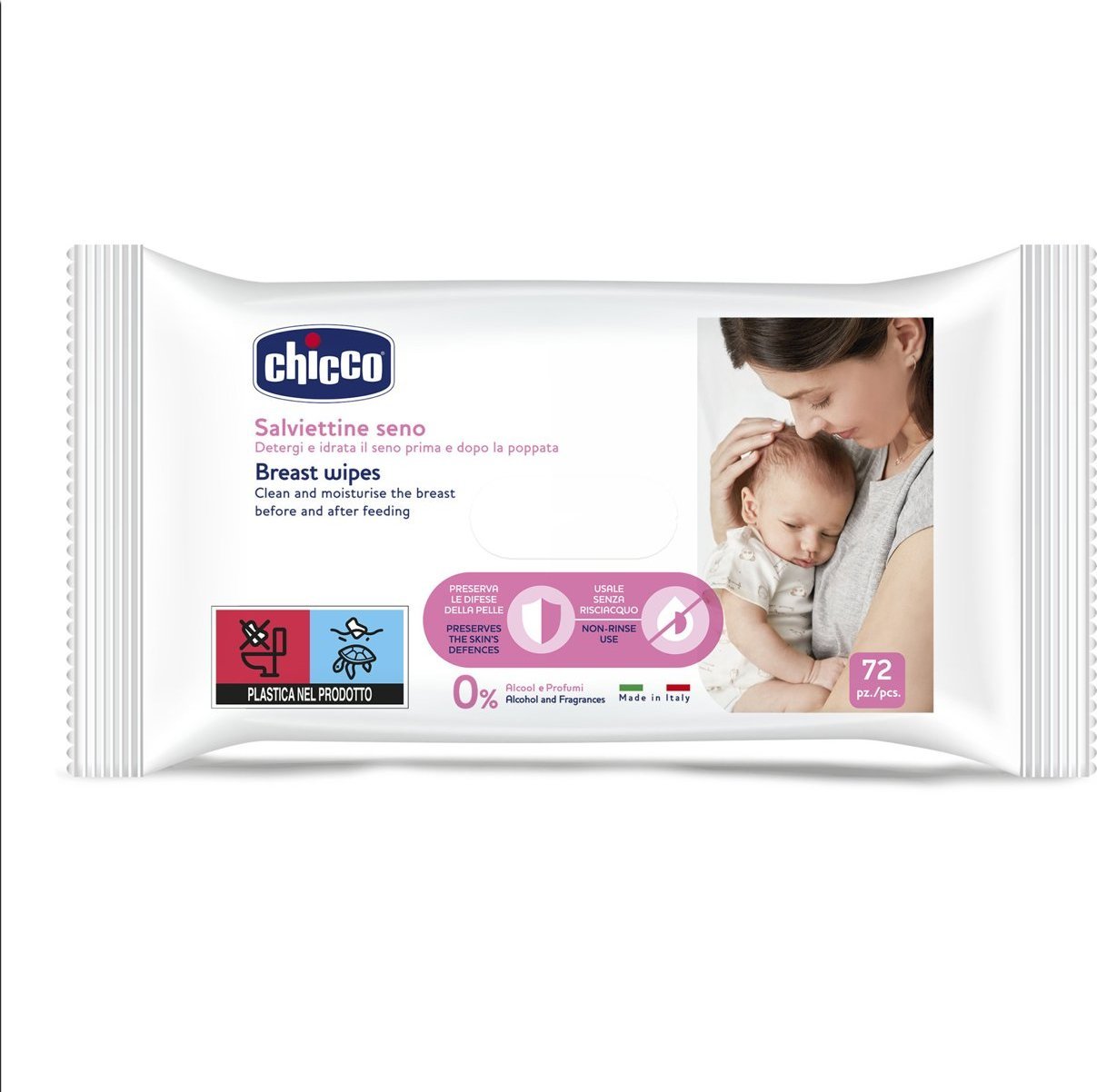 Chicco Chusteczki do pielęgnacji piersi 72 szt.