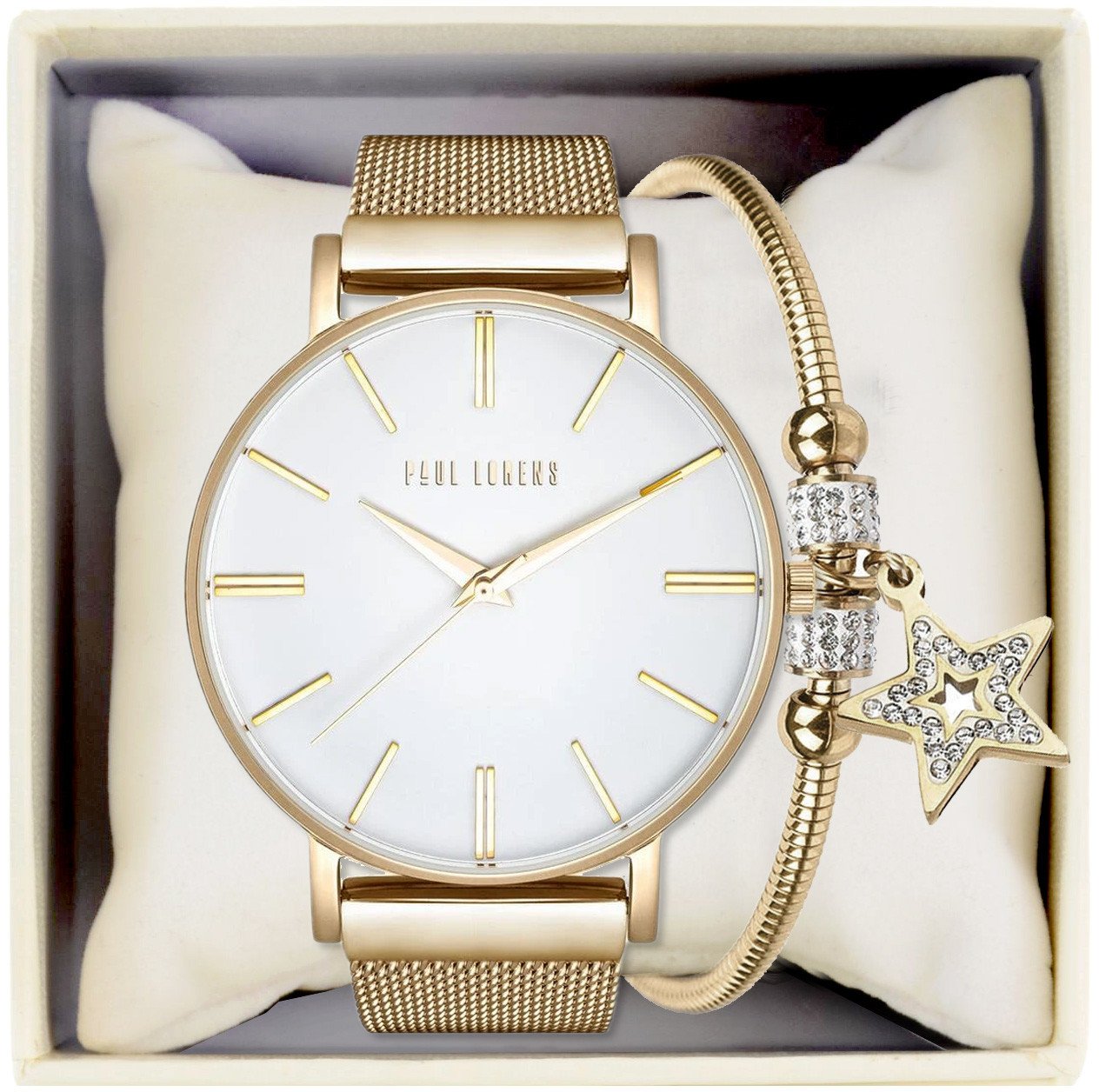 Zegarek damski Paul Lorens JULIE 10401B-3D1+ bransoletka Pacific SS-003-G