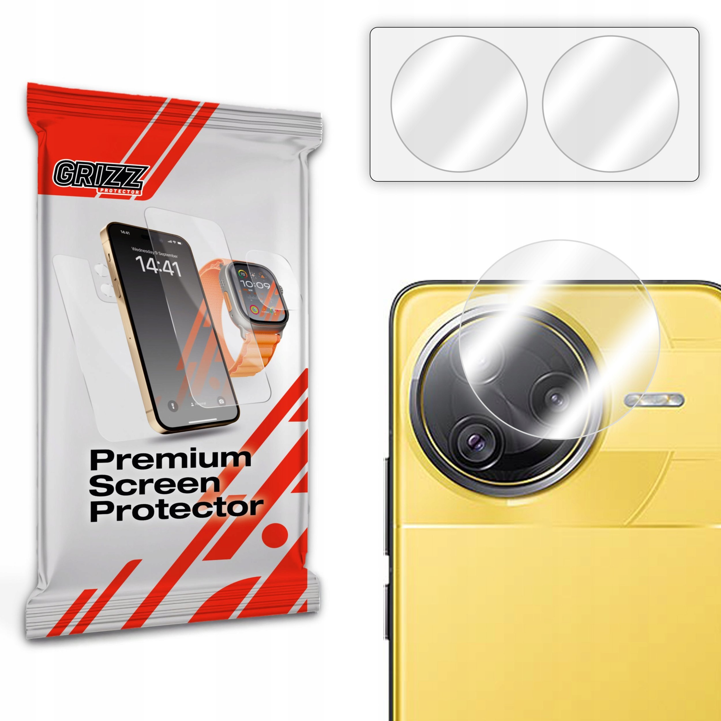 Szkło na aparat GrizzGlass HybridGlass Camera do Xiaomi Poco F7 Ultra