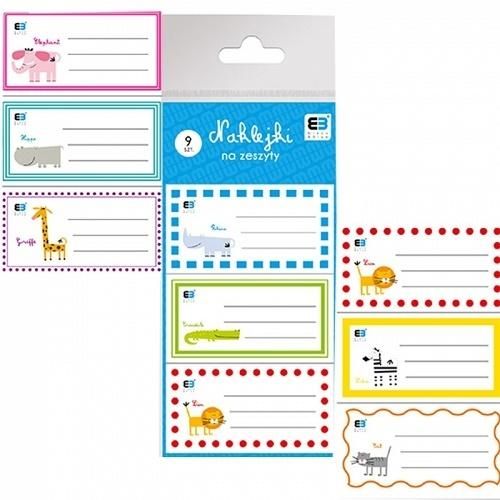 Interdruk Naklejki na zeszyty B&B Kids 9 naklejek