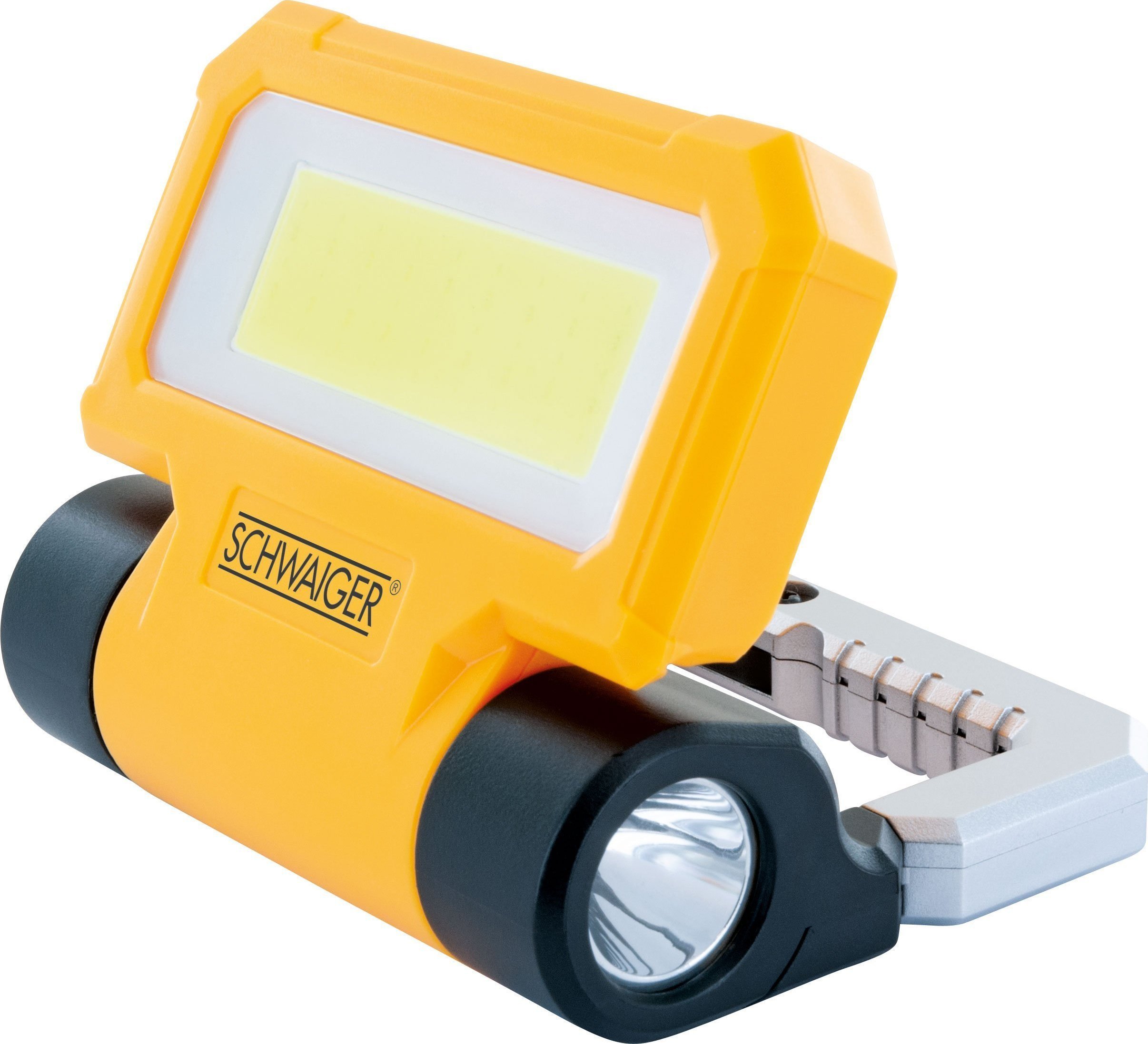 Latarka Schwaiger Schwaiger LED Arbeitsleuchte mit Taschenlampe 300Lm sch./gel