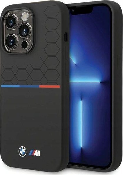 BMW BMW BMHCP15X22SMPK iPhone 15 Pro Max 6.7" black/black Silicone Pattern