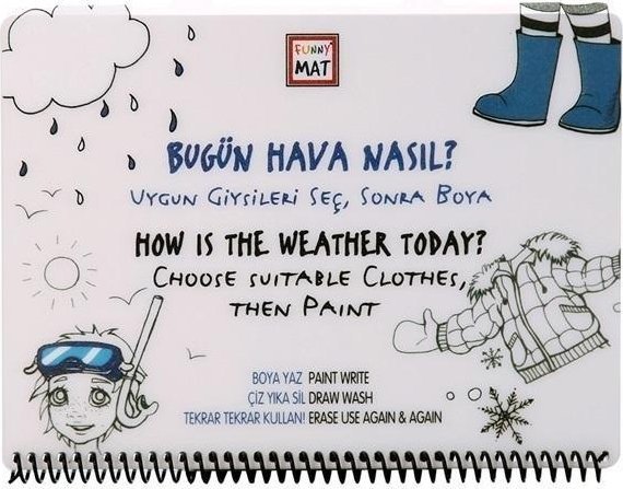 Książka do kolorowania Pogoda Funny Mat