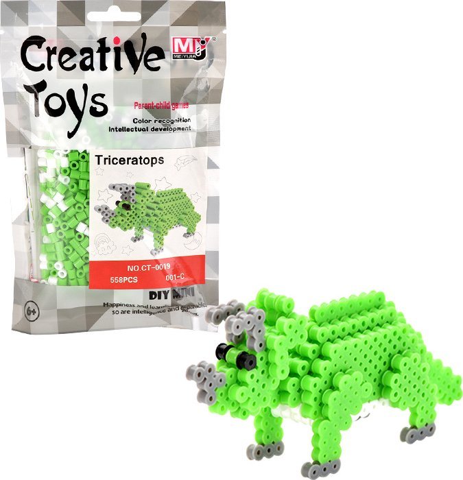 KORALIKI DO PRASOWANIA IRON BEADS DINOZAUR DINO