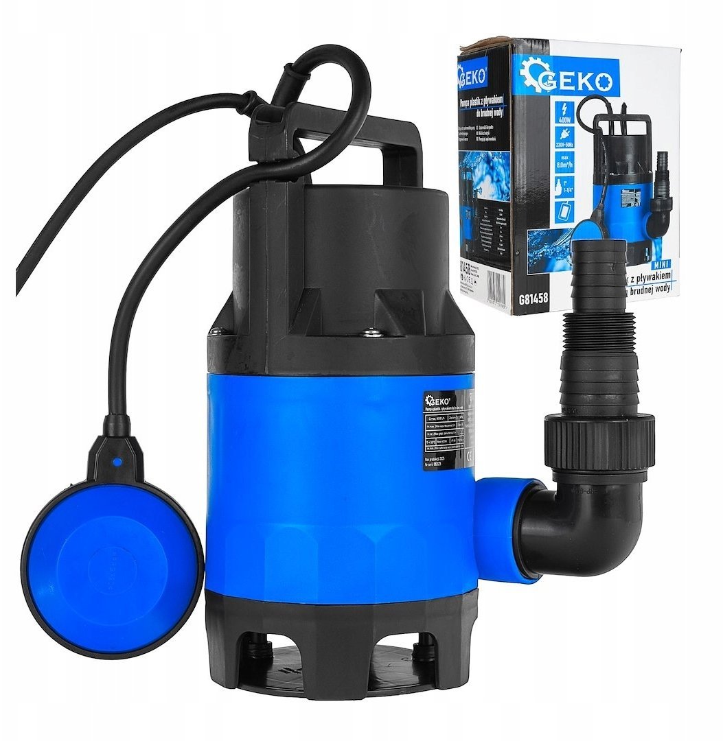 Pompa plastik MINI z pływakiem do brudnej wody (4)